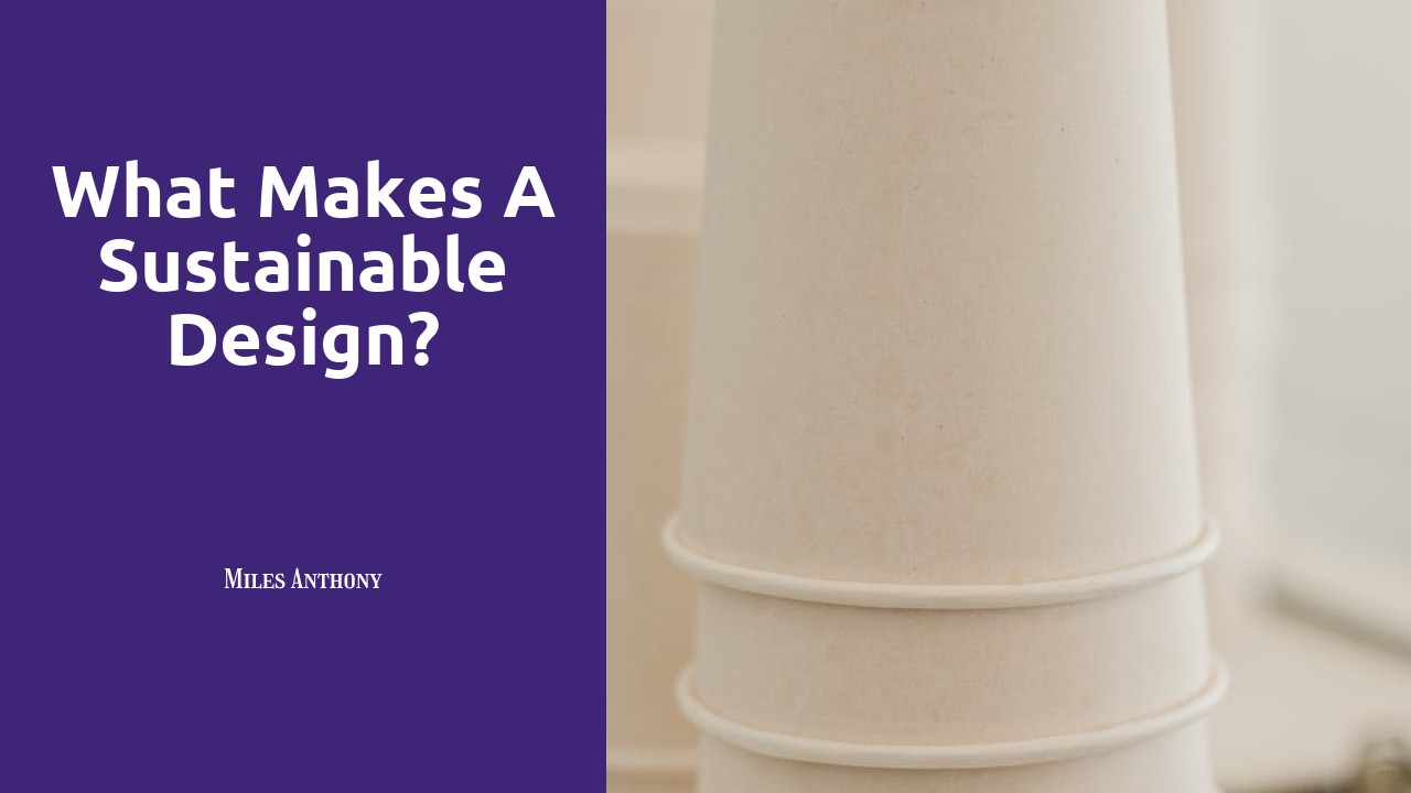 What makes a sustainable design?